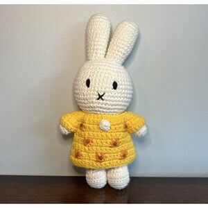 Crochet Miffy X Bunny Van Gogh Museum Amsterdam Sunflower Doll Yellow Dress